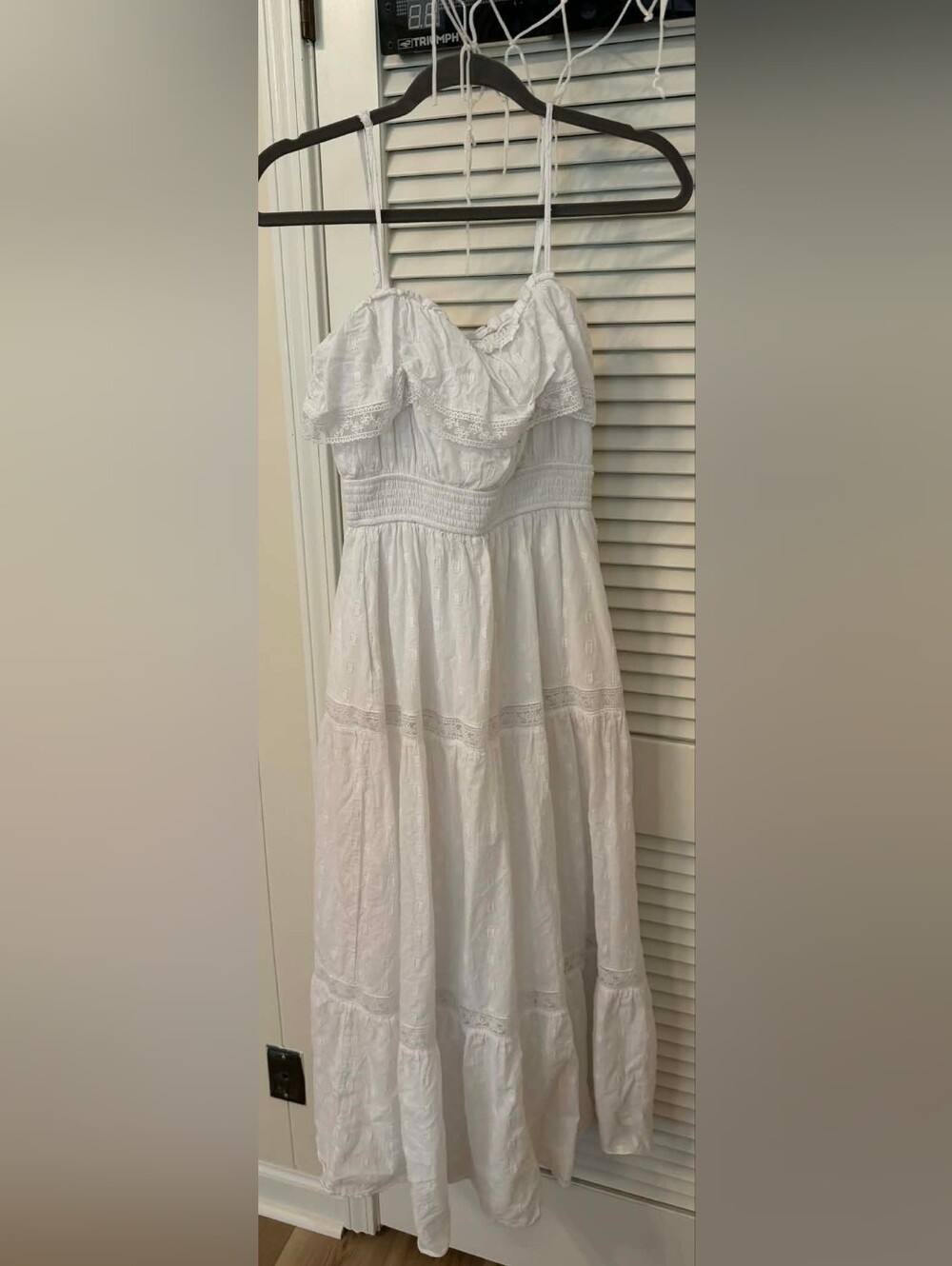 Altar'd State White Ruffled Dress